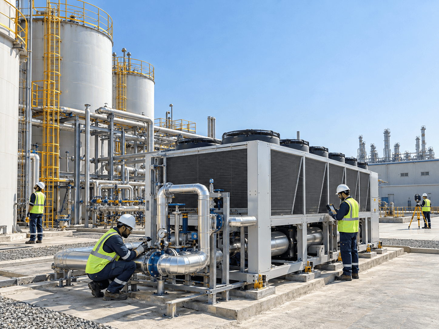 Mechanical maintenance on industrial equipment