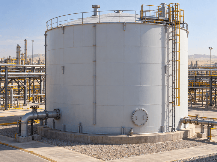 Engineered atmospheric storage tank manufactured by Falcon Technologies