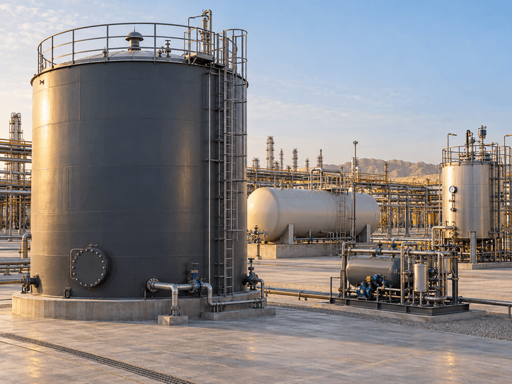 Fabricated industrial steel tank systems